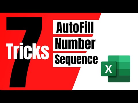How to Autofill a Sequence of Numbers in Excel