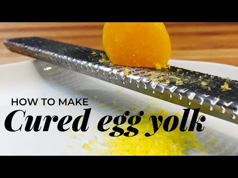 How to make cured egg yolks