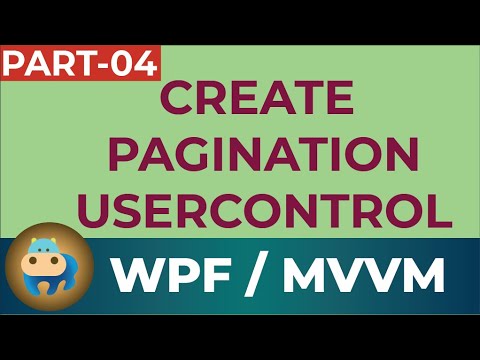 Create a pagination usercontrol in WPF MVVM- Part 04
