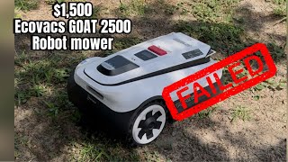 $1,500 Robot Lawn Mower FAIL? Ecovacs GOAT 2500 Honest Review After Real Testing