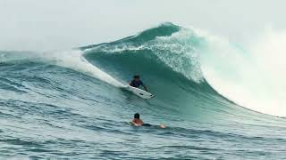 Kepa Mendia on the Falcon Surfboard