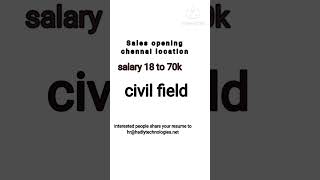 #experience #chennai #nonitjobs #marketing