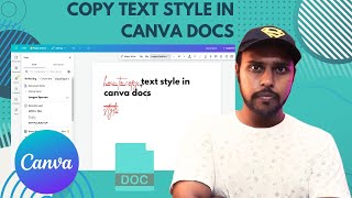 How Easy It Is to Copy Text Style in Canva Docs | how to copy text style in canva docs