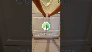 Declutter my under cabinet with me using dollar tree organizing items #diy  #craftyhome #dollartree