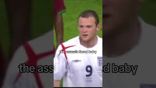 Scottish Commentary on Rooney Stamp and Ronaldo Wink. England v Portugal 2006.