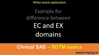 SDTM: EC vs EX - example for difference between EC and EX domains
