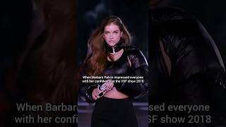 The walk though 🔥 #barbarapalvin #fashion #trend #runway #model #confidence #shorts