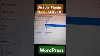 🚀 How to Disable WordPress Plugin from Server/File Manager (Hostinger) 🔥 #Shorts