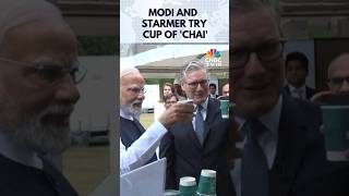PM Modi and Starmer Try Cup of 'Chai' During India PM's Visit to UK | India UK Trade Deal | N18G