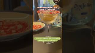 Sayso Holiday Cocktail Series: Pomegranate Candy Cane Margarita #shorts #holidaycocktails
