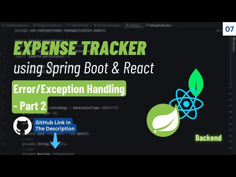 Exception Handling - Part 2 | Expense Tracker | Spring Boot Projects | Hindi