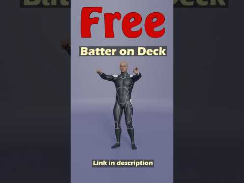 Batter on Deck. Free Mixamo animation for Daz Studio's Genesis 9