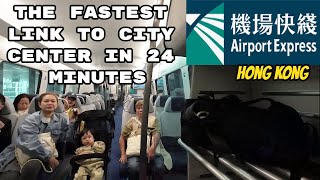 Hong Kong Airport Express Train to Hotel in Detail