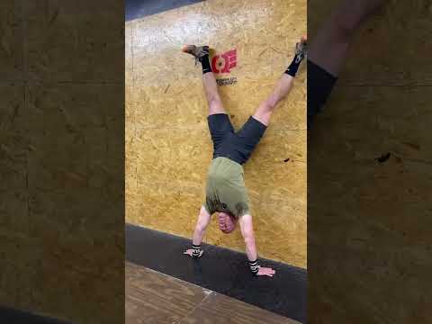 Queen City CrossFit Coach Dan CF-L3 with weekly tips on how to handstand walk.