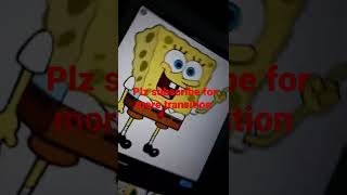 Cartoon Drawing series part 9|SpongeBob |#SpongeBob |#TransitionEffects |#PencilDrawing