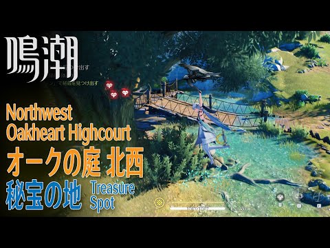 【鳴潮】秘宝の地/秘蔵箱5個/リナシータ/オークの庭北西 [Treasure Spot,West of Oakheart Highcourt,Rinascita,WUWA,37851～37855]