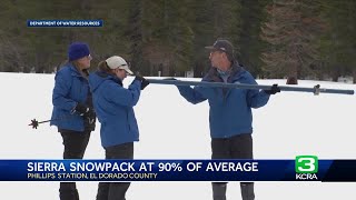 California snowpack nears the average ahead of key April 1 date