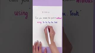 Can you answer this question? #iigen #stationery #shorts #viral #question