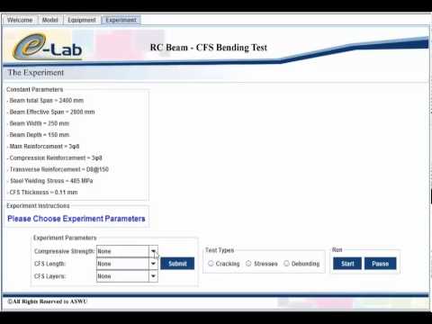 RC Beam – CFS Bending Test Experiment Overview (www.elab.edu.eg)