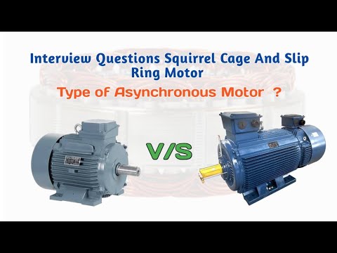 What Is A Slipring Induction Motor And Squirrel Cage Induction Motor | squirrel cage/slipring Motor