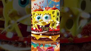 AI input key ingredients 🍔 from cartoon SpongeBob #aishorts #aividio #aisponge #aicooking