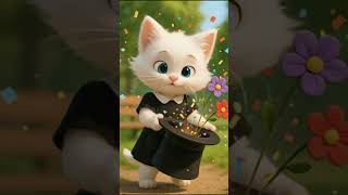 Pixie Finds a Magic Hat! ✨🪄🎩 #cat #pixarstyle #funny