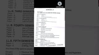 syllabus #csjmu #llb3year#curriculum #kanpuruniversity