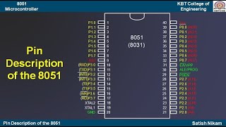 Pin Diagram and description of 8051 Microcontroller