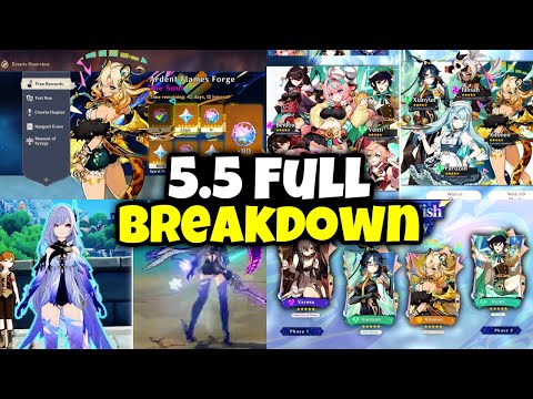 EVERYTHING WE KNOW ABOUT 5.5: Banners, Events, Skirk Updates, Free character - Genshin Impact