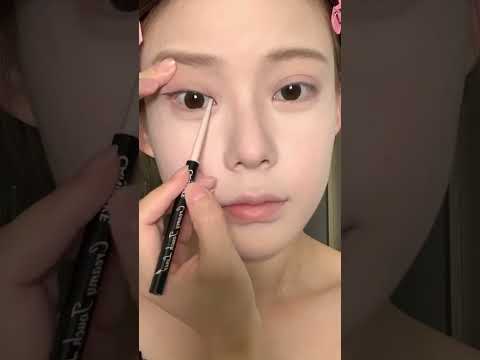 ins热门韩妆1⃣️1⃣️｜韩式女高妆！画完好好看#韩妆 #ins #淡妆