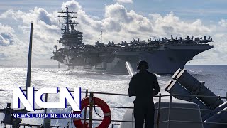 美国海军自对付中国和俄罗斯的冷战以来的最大规模演习  #shorts