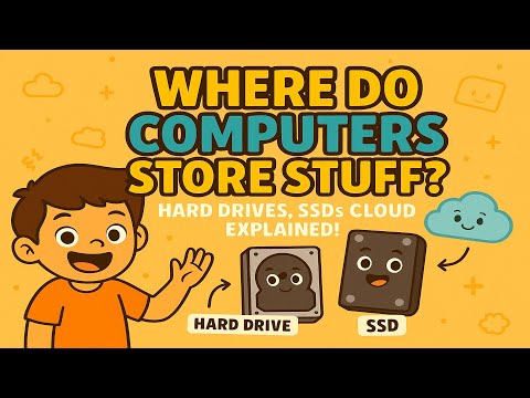Where Do Computers Store Stuff? 💾📂 Hard Drives, SSDs & Cloud Explained!
