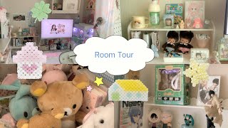 Korea's small Room tour˚｡⋆୨୧˚cozy space, cutecore, desk setup, Pinterest inspired, kawaii