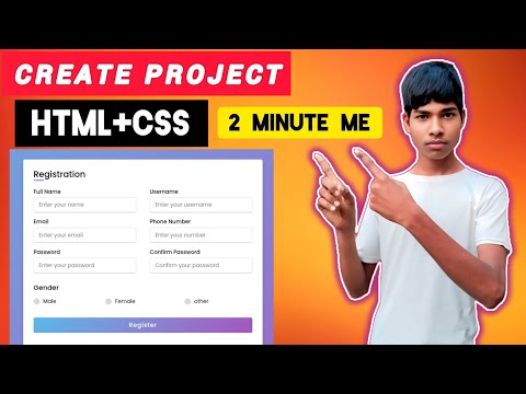 "Modern Registration Form Design | HTML & CSS Full Project for Beginners"🚀#coding #programming#code