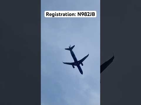 JetBlue Airways Airbus A321 landing at John F. Kennedy Airport #jetblue #airbus #aviation