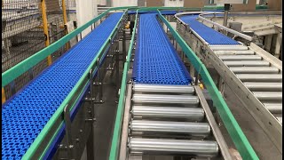 Modular Belt Conveyor with Gravity Rollers End Stop at C Trak Ltd