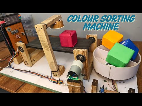 Colour Sorting Machine Advance project | Latest Arduino Project Colour Sorting Machine.