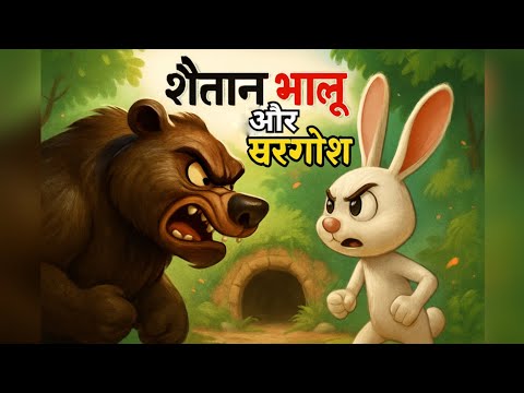 शैतान भालू और खरगोश।  #hindistories #moralstories #khaniya #lateststory #motivational #cartoonvideo