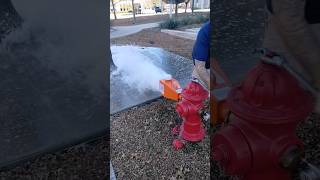 Hydrant Flow Test #fireprotection #construction #dallas #dadlife #goodtimes