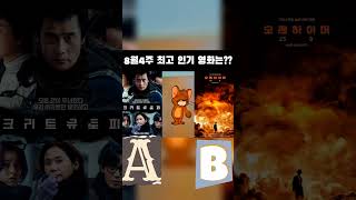 8월 인기영화는? #movie #꿀잼 #신작영화 #이병헌 #콘크리트유토피아 #오펜하이머 #선택장애 #가성비영화 #킹받네