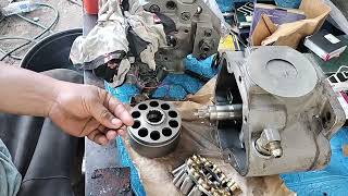 EX 75 UR Hitachi backhoe mainpump assemble TIPS # tutorial