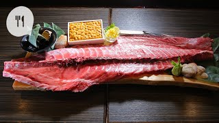 $900原條吞拿魚骨中落　逐啖刮魚肉厚身油香勁