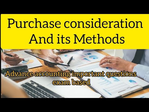 Purchase consideration and its methods advance accounting imp question answer, corporate accounting