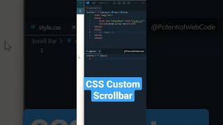 CSS Custom Scrollbar | CSS only #css #webdesign #shorts #scrollbar #tutorial #html #coding
