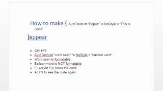 How to Create Text Pop-Ups in Microsoft Word : Using Microsoft Word