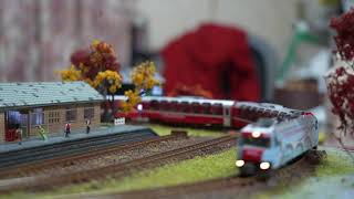 N規鐵道模型 場景製作紀錄 70x40cm 秋天小鎮車站/Nトラック鉄道模型 情景制作 如何做鐵道模型場景