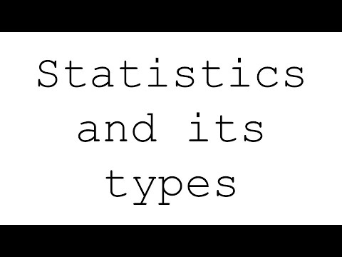 Statistics and its types