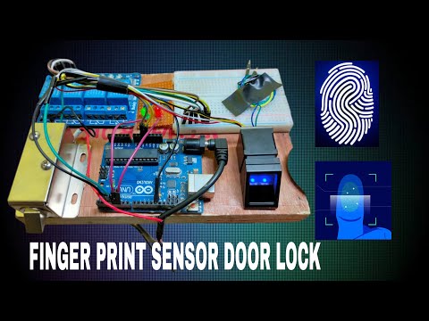 How to diy fingerprint security door lock project using Arduino | Arduino fingerprint lock