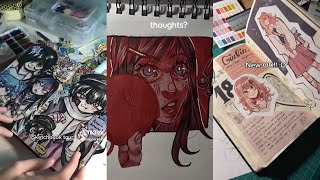 ART SKETCHBOOK 📖 TIKTOK compilation [NO OUTROS] | Read desc # 5