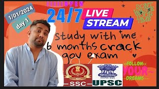 6 months challenge 12hr study to crack gov exam 3am to 8pm Part 1